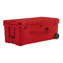 210 QT. MARINE COOLER Red w/ Wheels