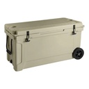 65 QT. MARINE COOLER Tan w/Wheels